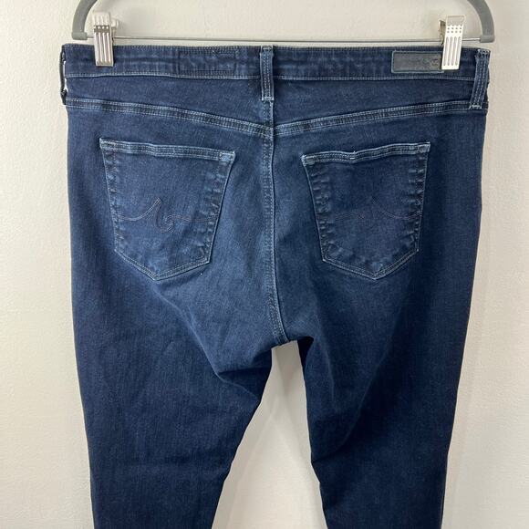 AG Blue 32 Denim Jeans The Abbey Ankle Mid Rise Super Skinny Leg Regular Fit - Picture 5 of 9